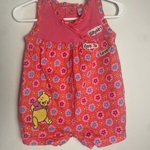 Vintage Floral Pooh Romper What’s Not to Love? 3/6M
